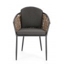 MARIBELA exkluzív kültéri szék - szürke/antracit