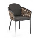 MARIBELA exkluzív kültéri szék - szürke/antracit
