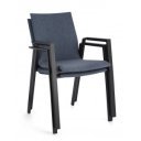 ODEON prémium kültéri szék - kék/antracit