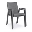 ODEON prémium kültéri szék - szürke/antracit