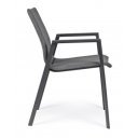 ODEON prémium kültéri szék - szürke/antracit