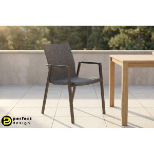 ODEON prémium kültéri szék - szürke/antracit BIZZOTTO