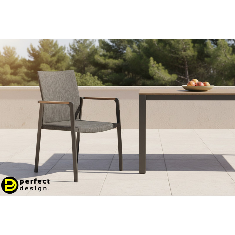 JALISCO prémium kültéri szék - szürke/antracit