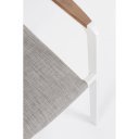 JALISCO prémium kültéri szék - szürke/fehér