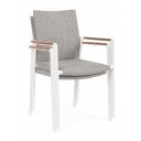JALISCO prémium kültéri szék - szürke/fehér