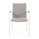 JALISCO prémium kültéri szék - szürke/fehér