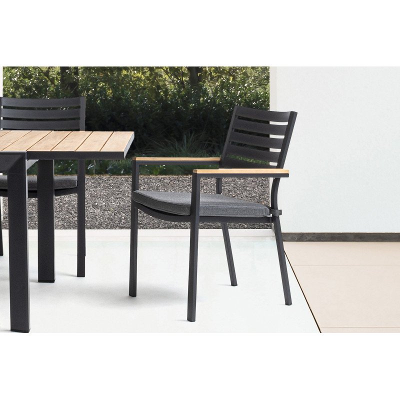 BELMAR prémium kültéri szék - szürke/antracit