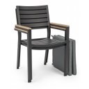 BELMAR prémium kültéri szék - szürke/antracit