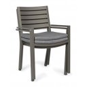 HELINA prémium kültéri szék - szürke/barna