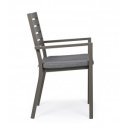 HELINA prémium kültéri szék - szürke/barna