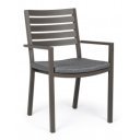HELINA prémium kültéri szék - szürke/barna