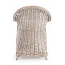 MARTIN prémium rattan szék - világos barna /fehér