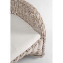 MARTIN prémium rattan szék - világos barna /fehér