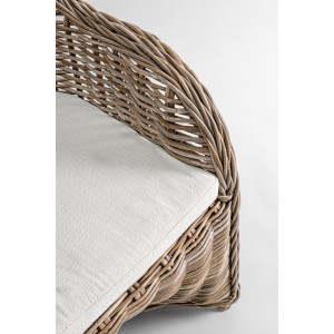 MARTIN prémium rattan szék - barna /fehér