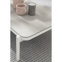 FLORENCIA kültéri dohányzóasztal - szürke/fehér