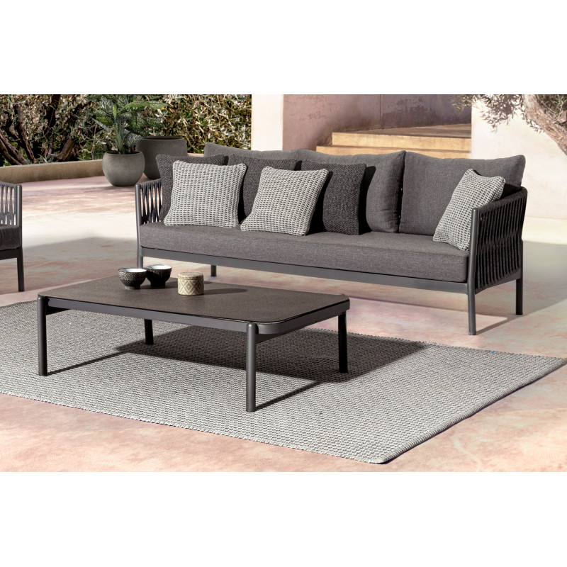 FLORENCIA kültéri dohányzóasztal - szürke/antracit