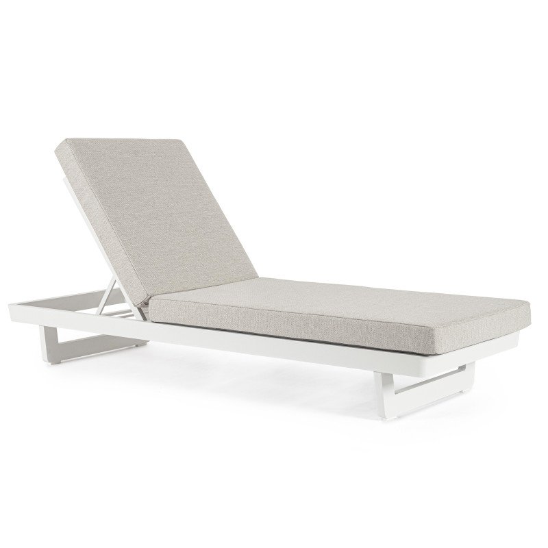 INFINITY prémium napozóágy - szürke/fehér