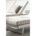 INFINITY prémium napozóágy - szürke/fehér