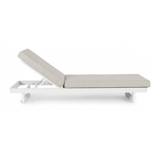 INFINITY prémium napozóágy - szürke/fehér