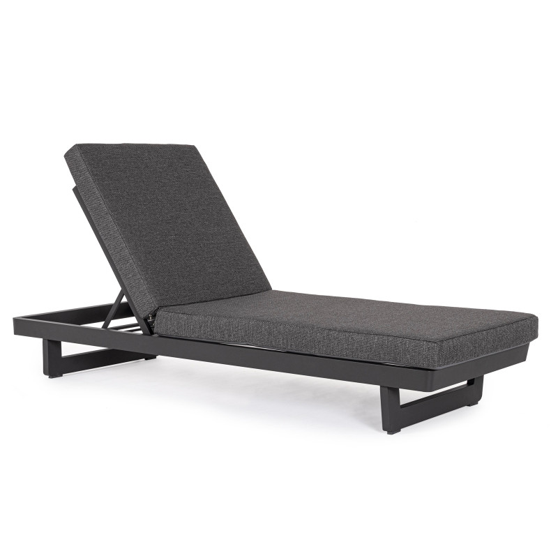 INFINITY prémium napozóágy - szürke/antracit