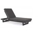 INFINITY prémium napozóágy - szürke/antracit