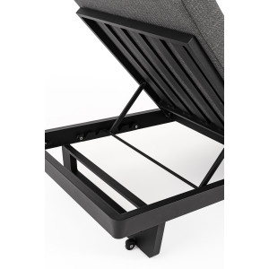 INFINITY prémium napozóágy - szürke/antracit