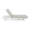 INFINITY DOUBLE prémium napozóágy - szürke/fehér