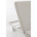 INFINITY DOUBLE prémium napozóágy - szürke/fehér