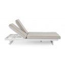 INFINITY DOUBLE prémium napozóágy - szürke/fehér