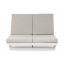 INFINITY DOUBLE prémium napozóágy - szürke/fehér