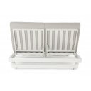 INFINITY DOUBLE prémium napozóágy - szürke/fehér