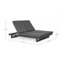 INFINITY DOUBLE prémium napozóágy - szürke/antracit