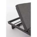 INFINITY DOUBLE prémium napozóágy - szürke/antracit