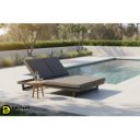 INFINITY DOUBLE prémium napozóágy - szürke/antracit