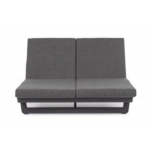 INFINITY DOUBLE prémium napozóágy - szürke/antracit