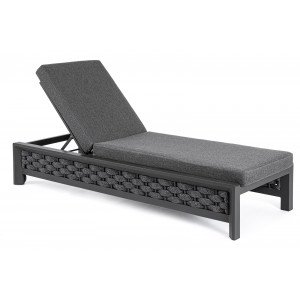 OTAVIO prémium napozóágy - szürke/antracit BIZZOTTO