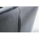 BERNARD design bársony szék - szürke