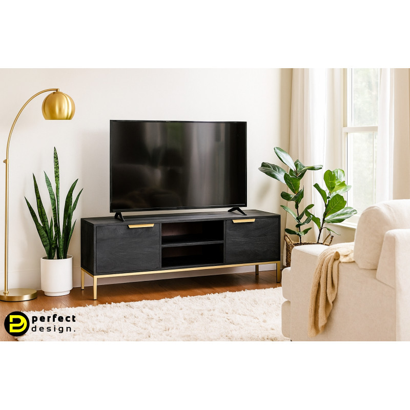 HELMAN design mangófa TV-szekrény - 147cm