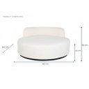 NEBBIA modern kerek kanapé - 150cm