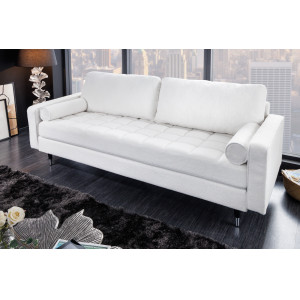 COZY design  kanapé - 220cm - fehér bouclé