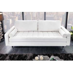 COZY design  kanapé - 220cm - fehér bouclé INVICTA