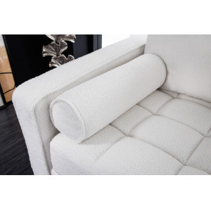 COZY design  kanapé - 220cm - fehér bouclé