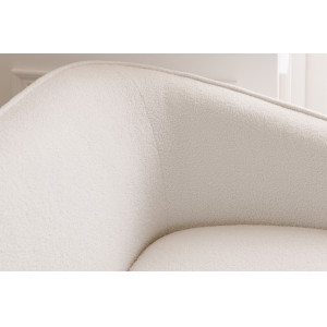 DIVA design  kanapé - 205cm - fehér bouclé