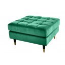 COZY VELVET design bársony puff - smaragd