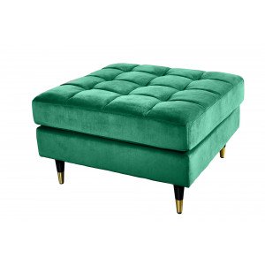 COZY VELVET design bársony puff - smaragd