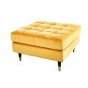 COZY VELVET design bársony puff - okker