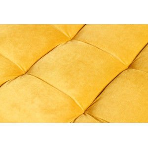 COZY VELVET design bársony puff - okker