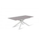 PULSE bővíthető design étkezőasztal - szürke márvány dekor