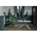 PULSE bővíthető design étkezőasztal - világos beton dekor