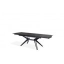 MATCH III design bővíthető kerámia étkezőasztal - fekete márvány